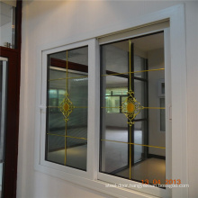 Conch brand double tempered clear glass upvc windows sliding window